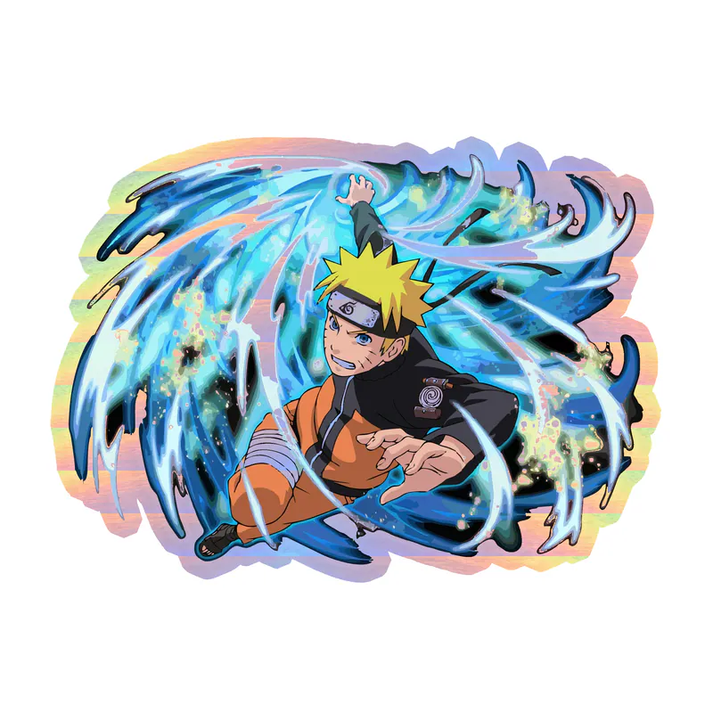 Rasengan Holographic Vinyl Decal - Custom Size