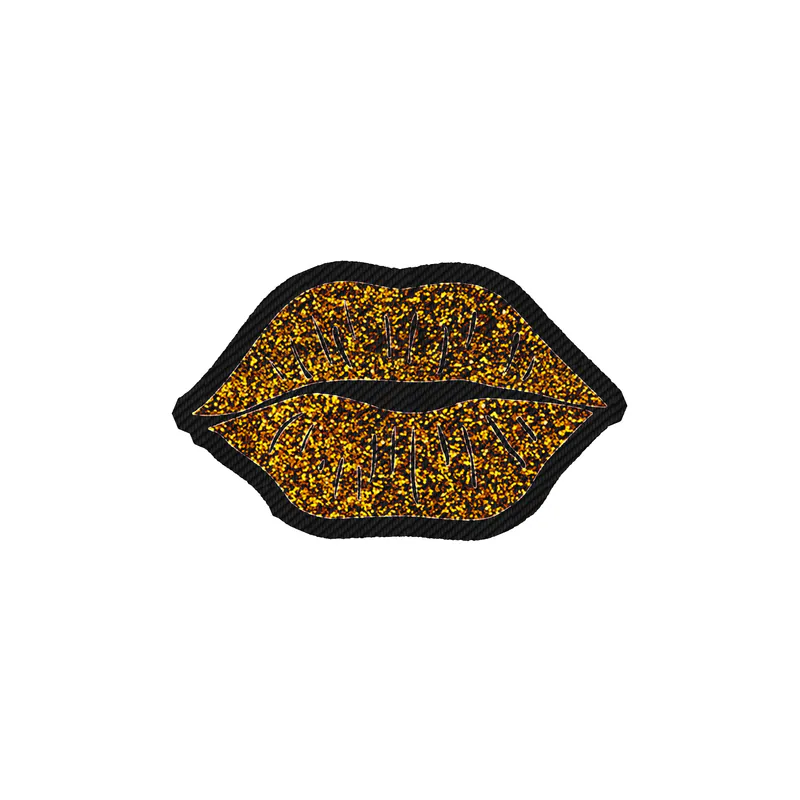 Lips - Carbon Fiber Vinyl Sticker - Custom Size