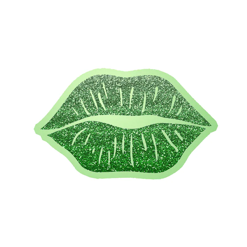 Lips - Glow in the Dark Vinyl Sticker - Custom Size