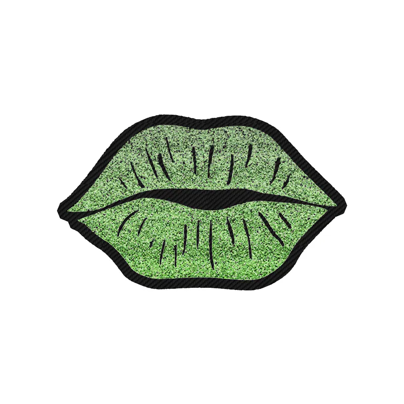 Lips - Carbon Fiber Vinyl Sticker - Custom Size