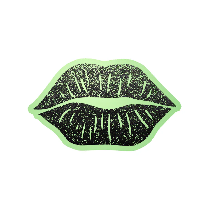 Lips - Glow in the Dark Vinyl Sticker - Custom Size