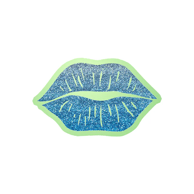 Lips - Glow in the Dark Vinyl Sticker - Custom Size