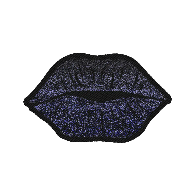 Lips - Carbon Fiber Vinyl Sticker - Custom Size