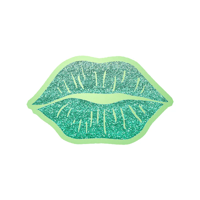 Lips - Glow in the Dark Vinyl Sticker - Custom Size