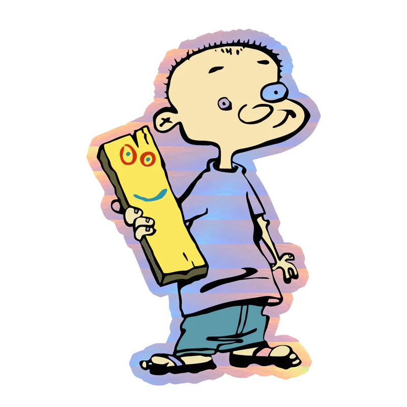 Jonny Holographic Vinyl Decal - Custom Size