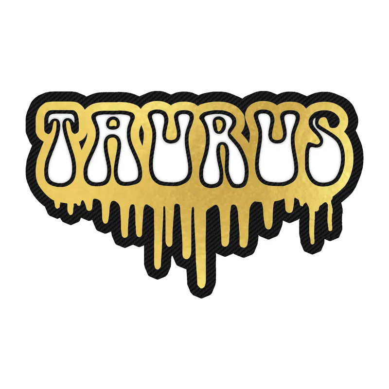 Taurus Drip - Carbon Fiber Vinyl Decal - Custom Size