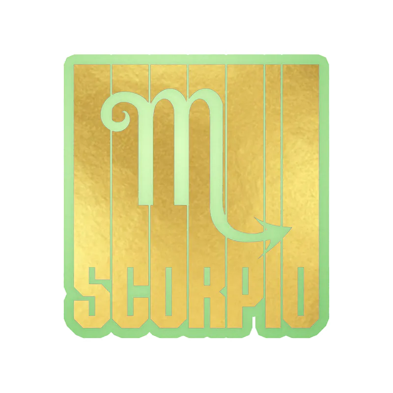 Scorpio - Glow in the Dark Vinyl Decal - Custom Size