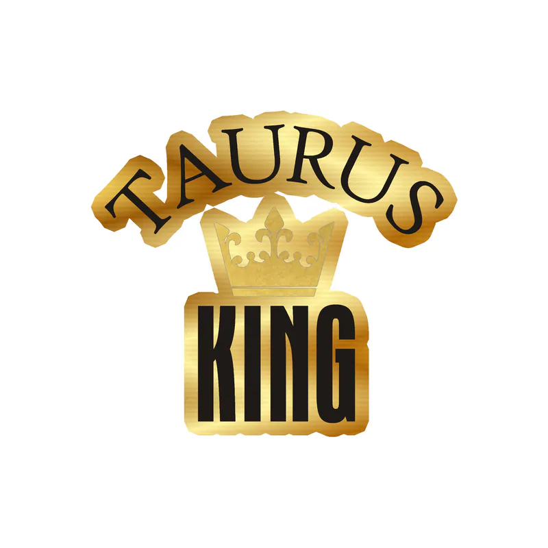 Taurus King - Gold Chrome Vinyl Decal - Custom Size