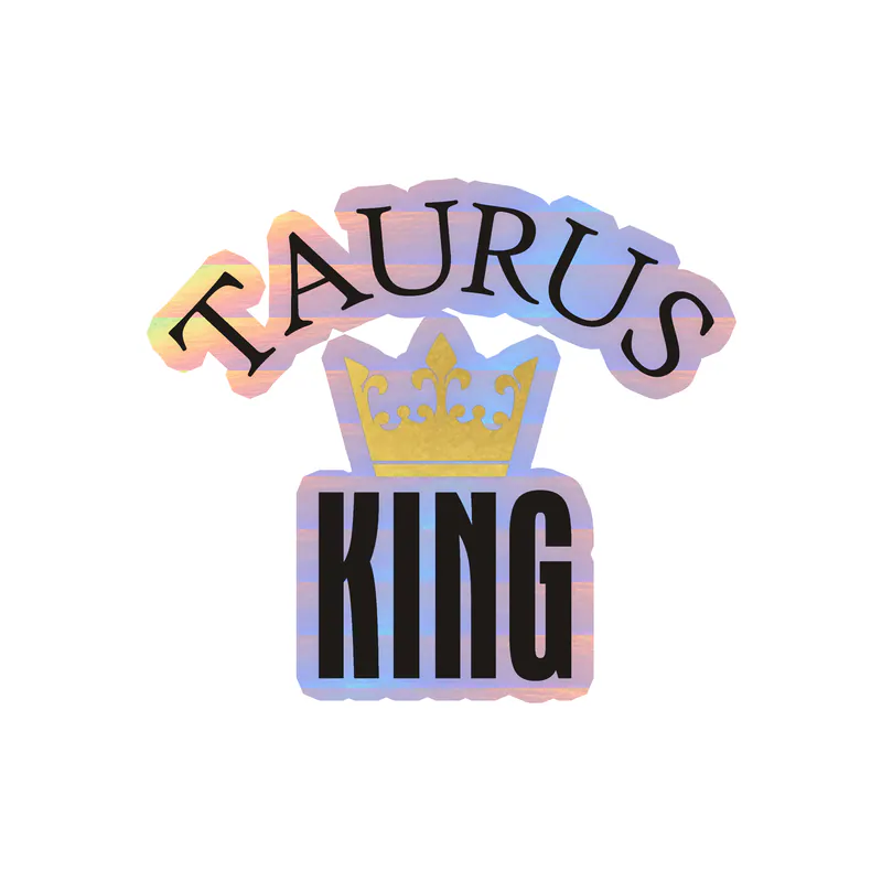 Taurus King - Holographic Vinyl Decal - Custom Size