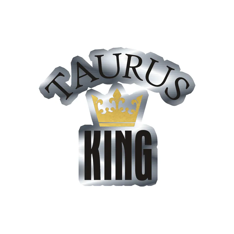 Taurus King - Silver Chrome Vinyl Decal - Custom Size
