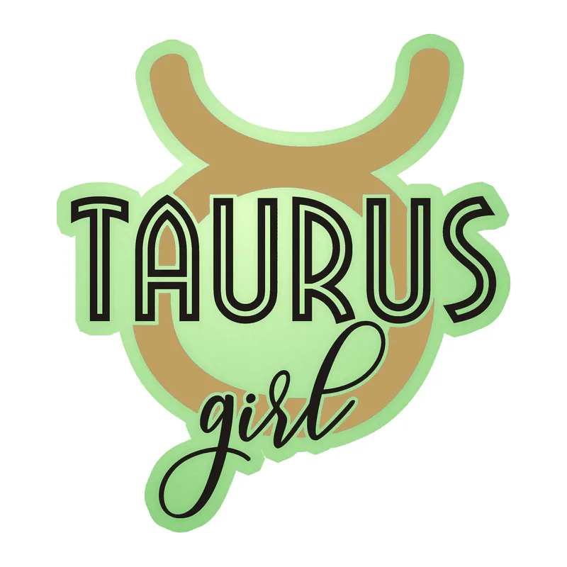 Taurus Girl - Glow in the Dark Vinyl Decal - Custom Size