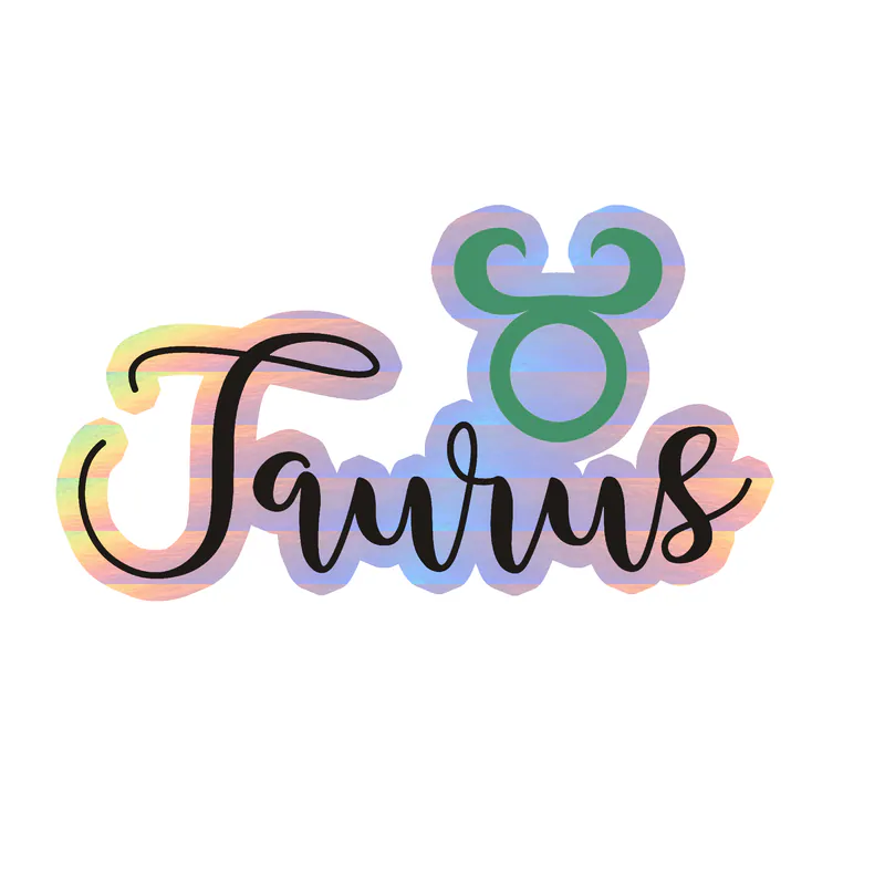 Taurus - Holographic Vinyl Decal - Custom Size