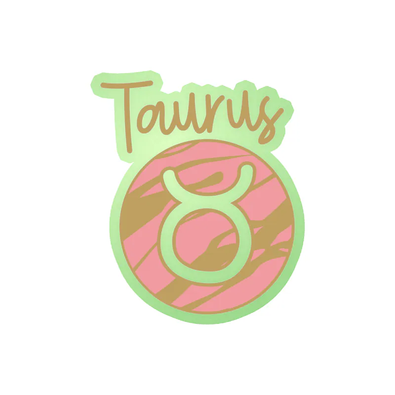Taurus Marble - Glow in the Dark Vinyl Decal - Custom Size