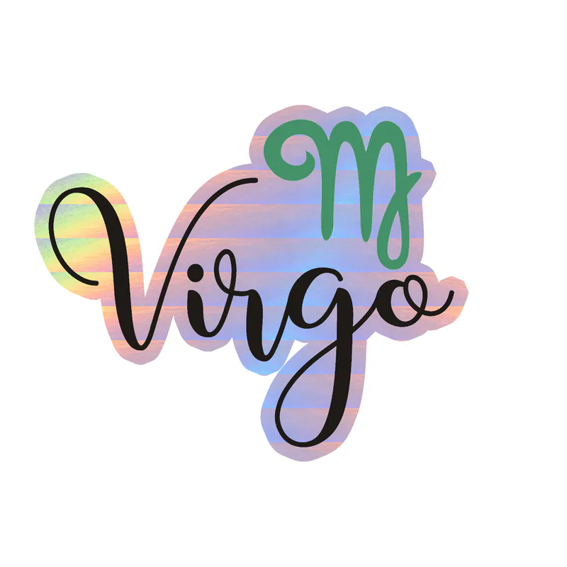 Virgo - Holographic Vinyl Decal - Custom Size