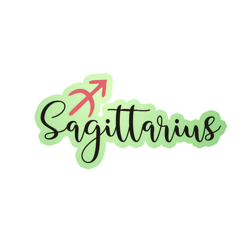 Sagittarius - Glow in the Dark Vinyl Decal - Custom Size