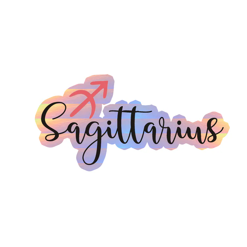 Sagittarius - Holographic Vinyl Decal - Custom Size