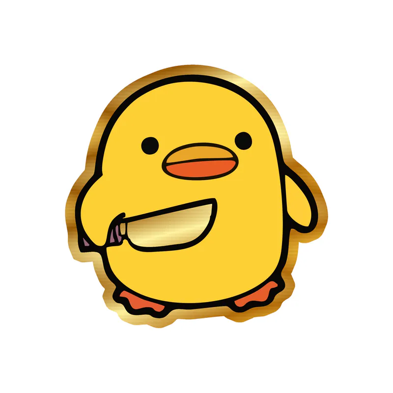 Duck - Gold Chrome Vinyl Decal