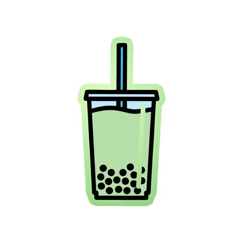 Boba - Glow in the Dark Vinyl Decal