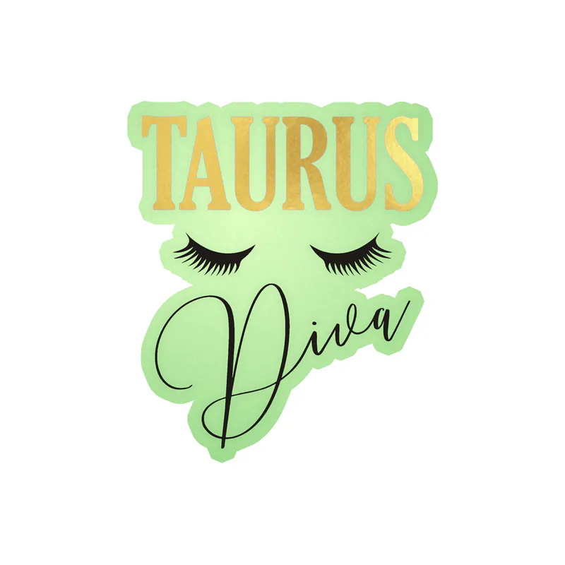 Taurus Diva - Glow in the Dark Vinyl Decal - Custom Size