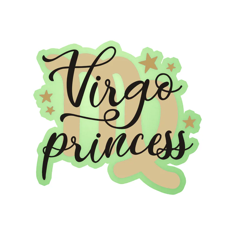 Virgo Princess - Glow in the Dark Vinyl Decal - Custom Size