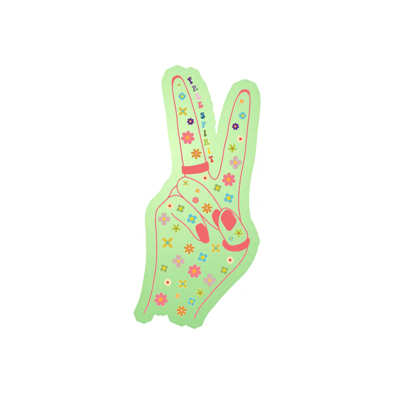 Peace Glow in the Dark Vinyl Decal - Custom Size
