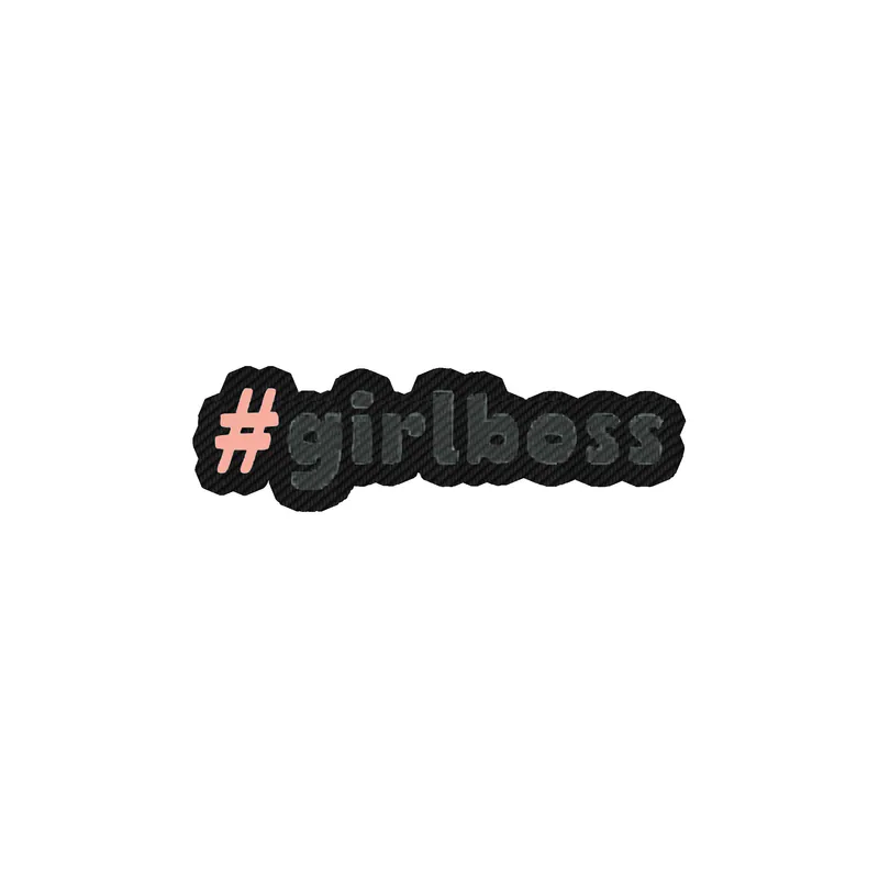 Girl Boss Carbon Fiber Vinyl Decal - Custom Size