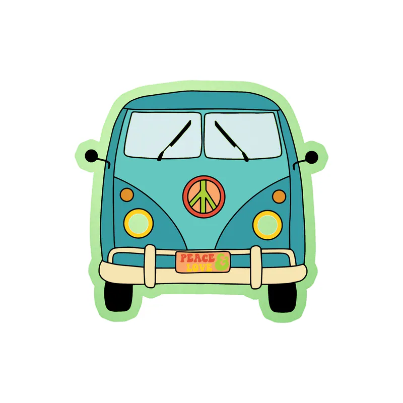 Van Glow in the Dark Vinyl Decal - Custom Size