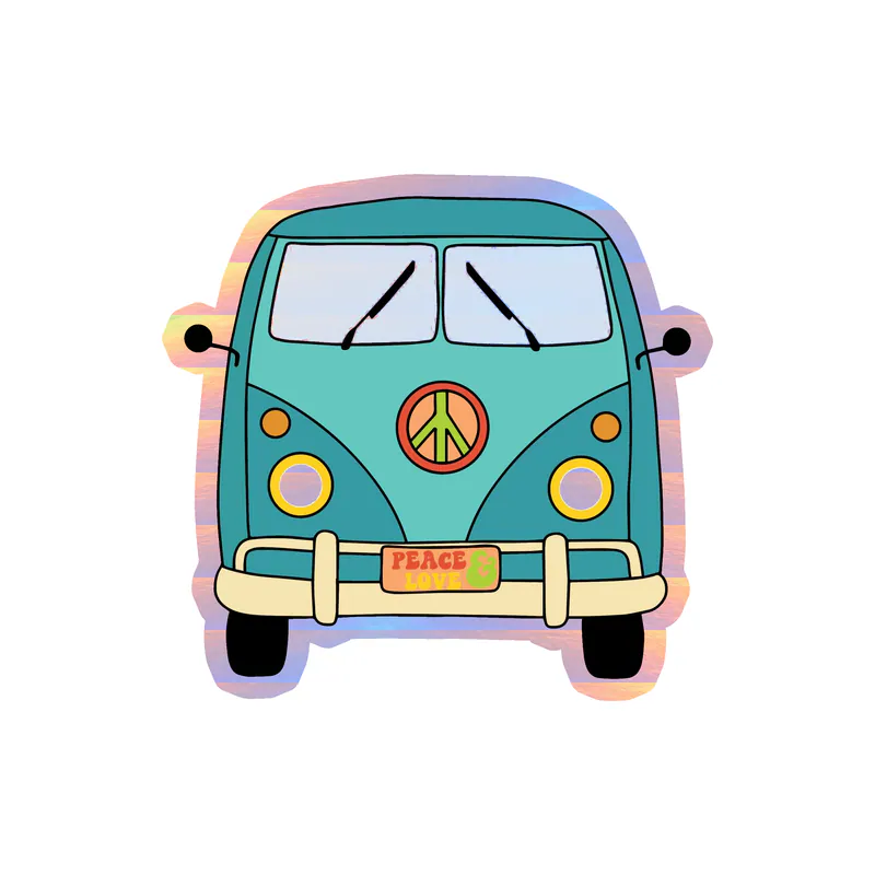 Van Holographic Vinyl Decal - Custom Size