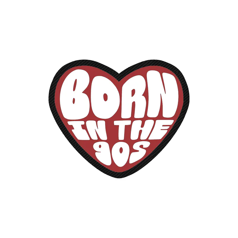 Born in the 90s Carbon Fiber Vinyl Decal - Custom Size
