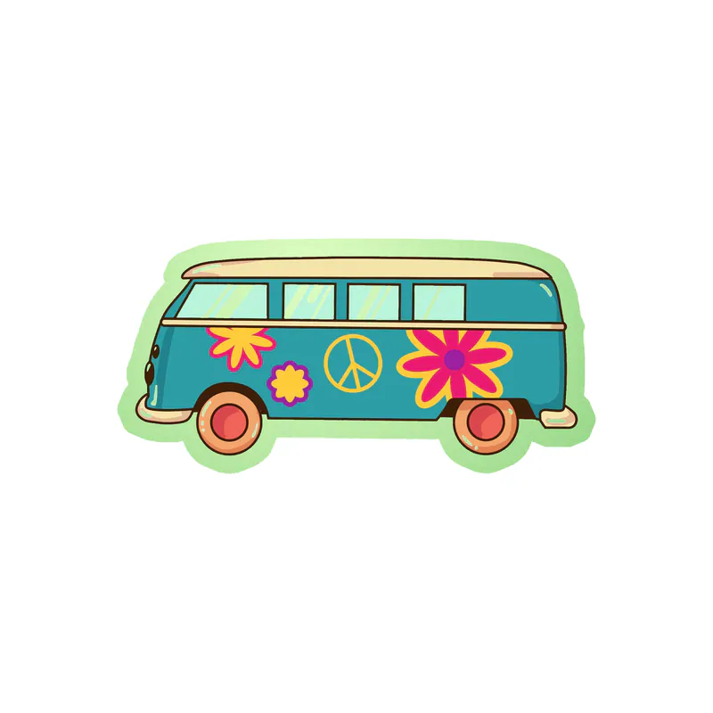 Van Glow in the Dark Vinyl Decal - Custom Size
