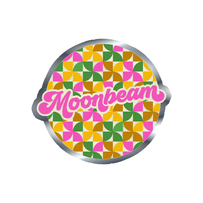 Moonbeam Silver Chrome Vinyl Decal - Custom Size