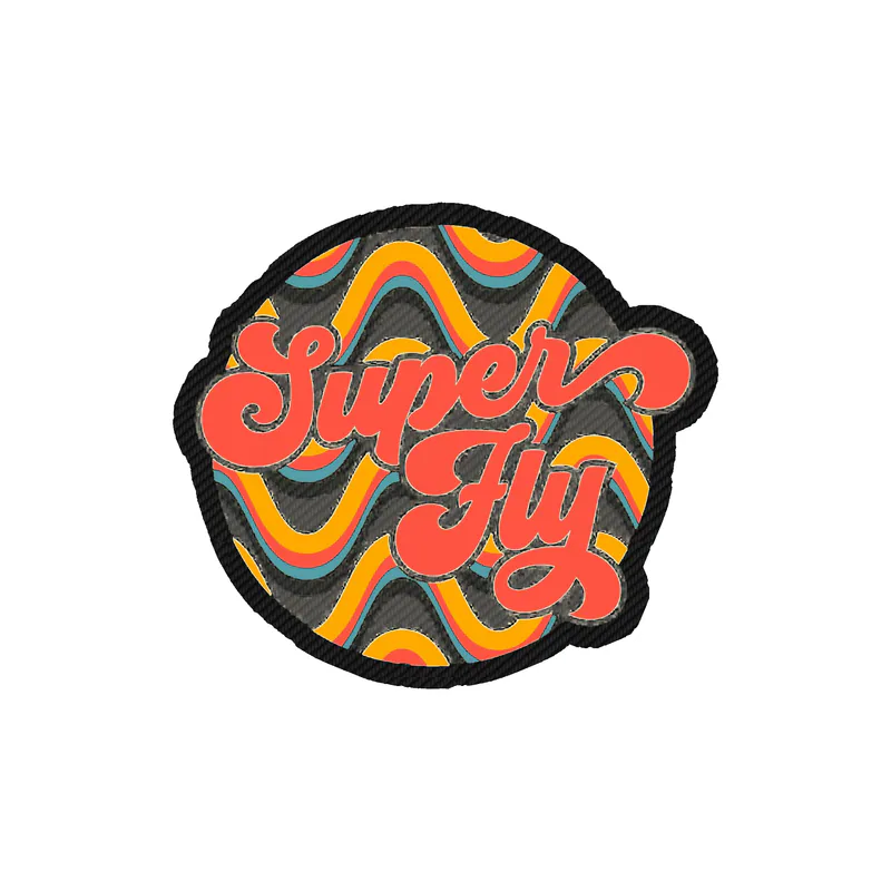 Super Fly Carbon Fiber Vinyl Decal - Custom Size