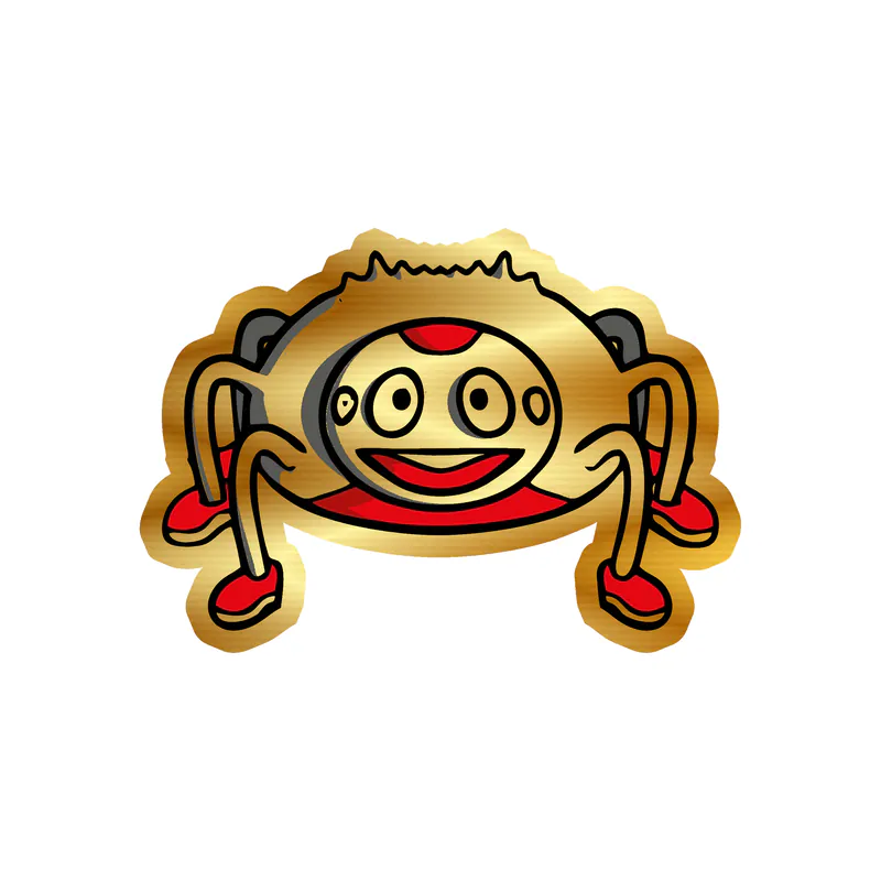 Bug Gold Chrome Vinyl Decal - Custom Size