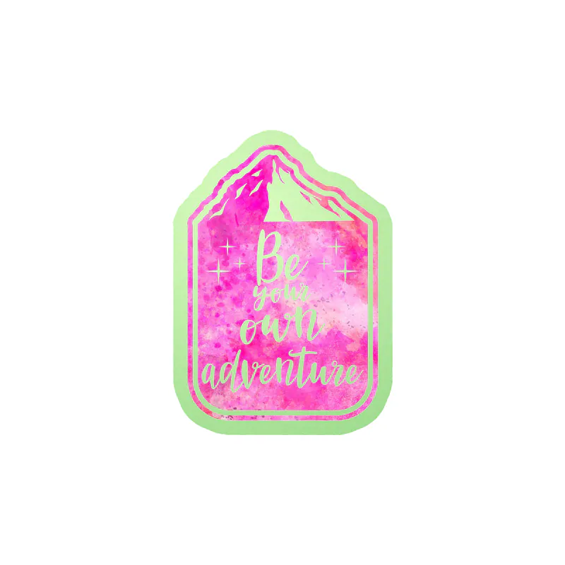 Be Your Own Adventure Glow in the Dark Vinyl Decal - Custom Size