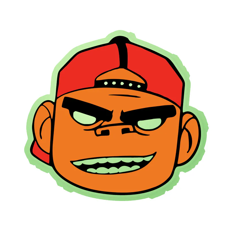 Gorillaz Glow in the Dark Vinyl Decal - Custom Size