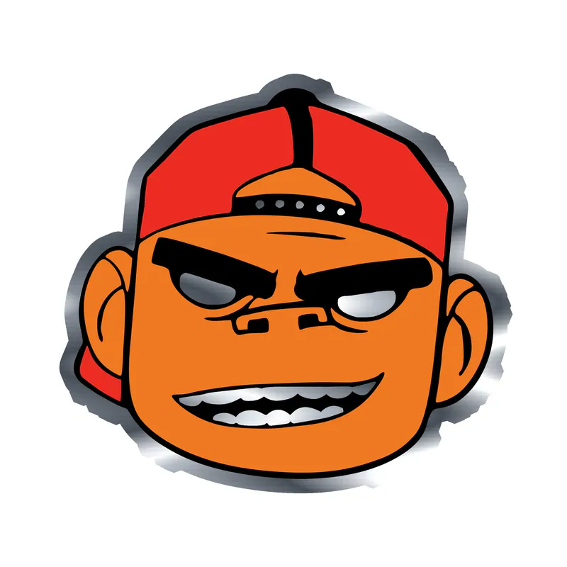 Gorillaz Silver Chrome Vinyl Decal - Custom Size
