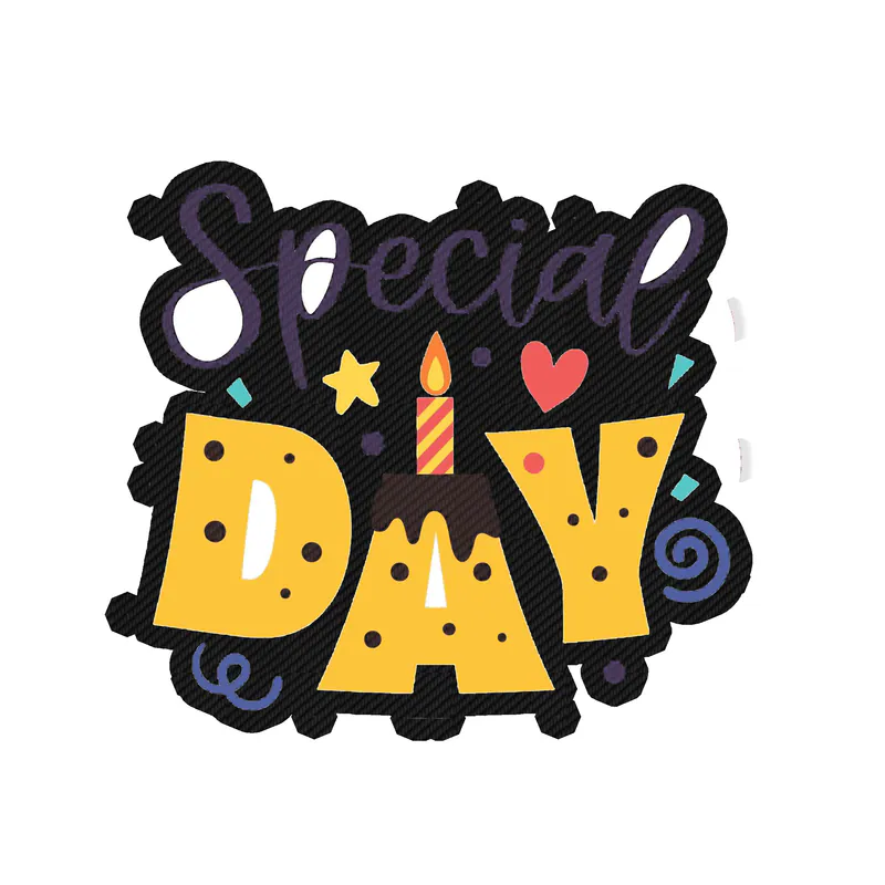Special Day - Carbon Fiber Vinyl Decal - Custom Size