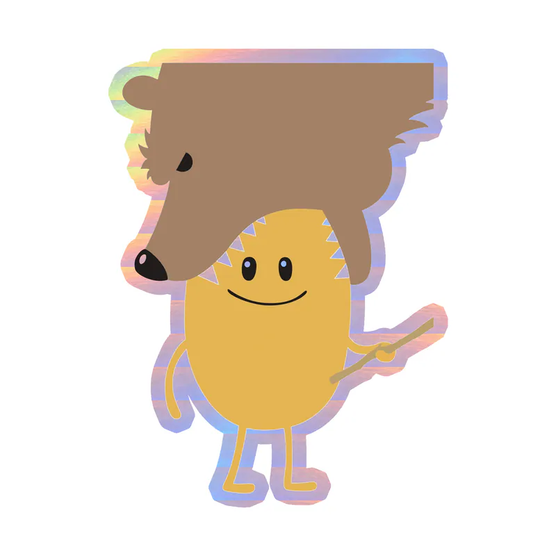 Dumb Ways to Die - Holographic Vinyl Decal