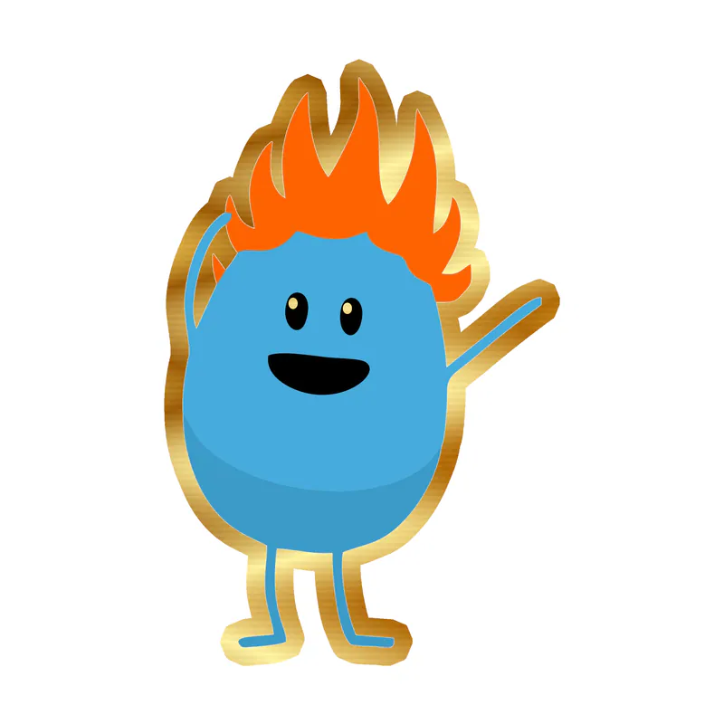 Dumb Ways to Die - Gold Chrome Vinyl Decal