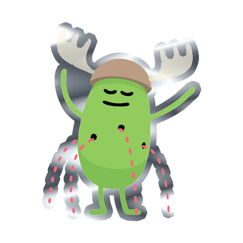 Dumb Ways to Die - Silver Chrome Vinyl Decal