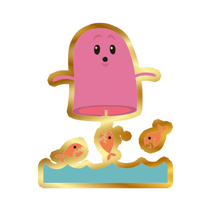 Dumb Ways to Die - Gold Chrome Vinyl Decal