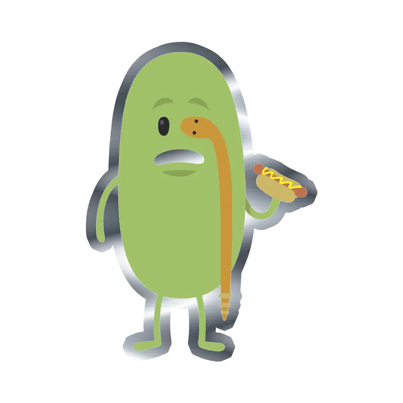 Dumb Ways to Die - Silver Chrome Vinyl Decal