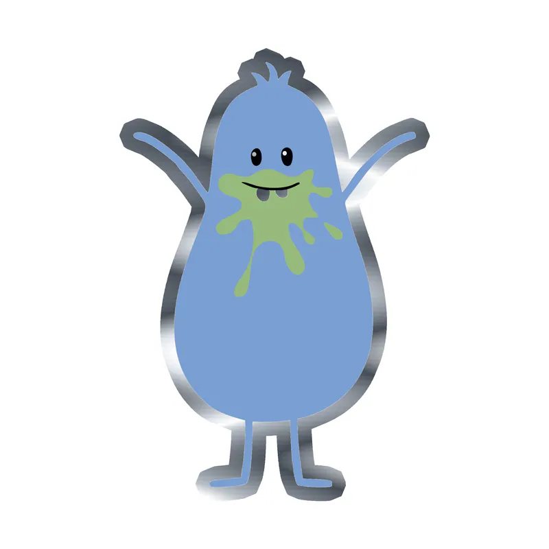 Dumb Ways to Die - Silver Chrome Vinyl Decal
