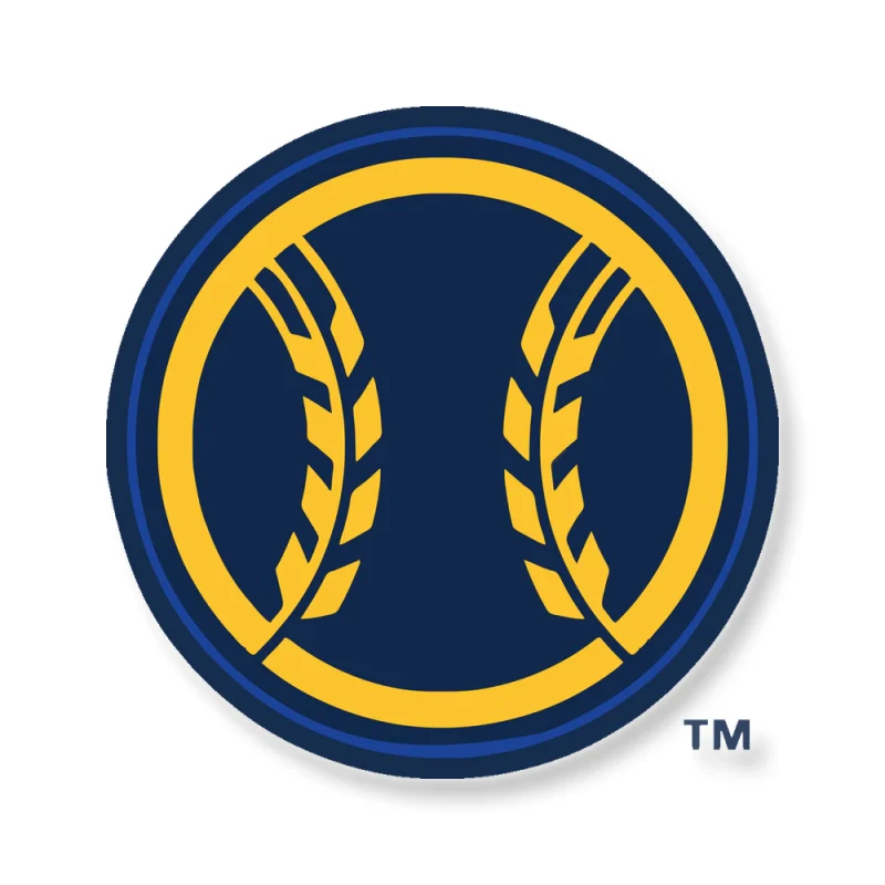 Milwaukee Brewers - Wheat Ball - Full Color Vinyl Sticker - Custom Size