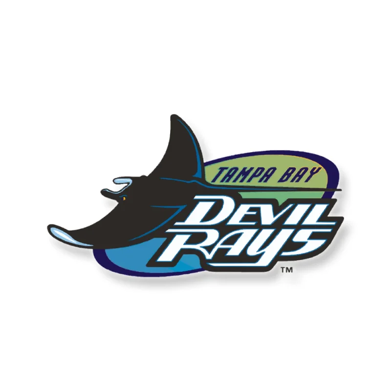 Tampa Bay Rays - 1998 Devil Rays Throwback - Full Color Vinyl Sticker - Custom Size