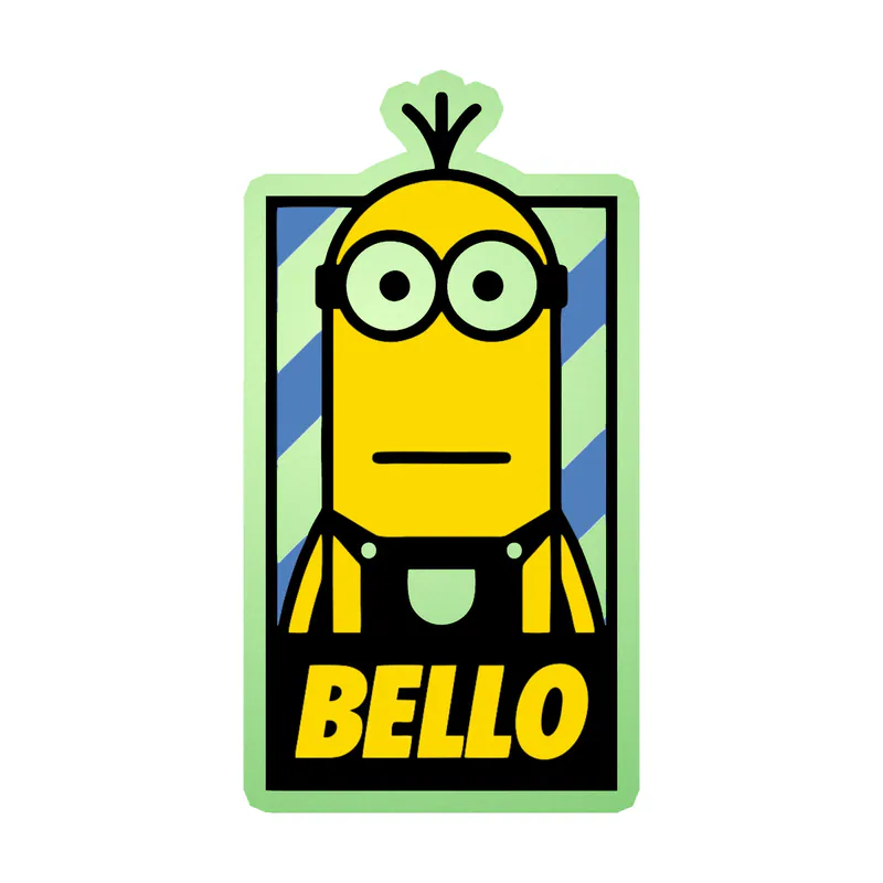 Despicable Me - Kevin With Bello - Glow in the Dark Vinyl Sticker - Custom Size