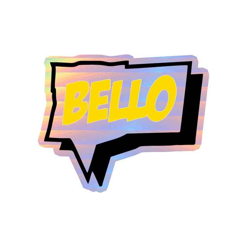Despicable Me - Bello - Holographic Vinyl Sticker - Custom Size