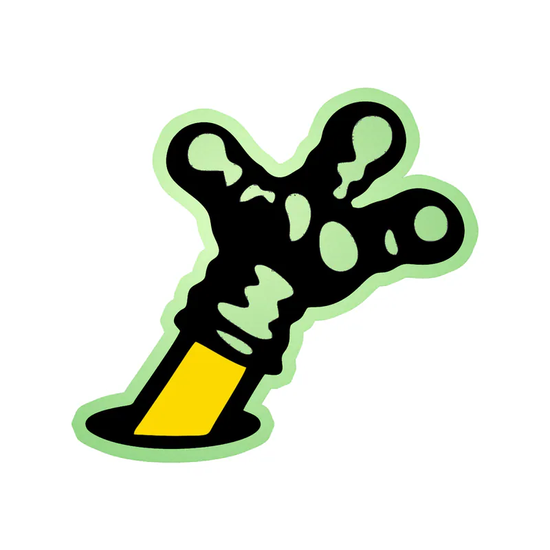 Despicable Me - Minion Arm - Glow in the Dark Vinyl Sticker - Custom Size