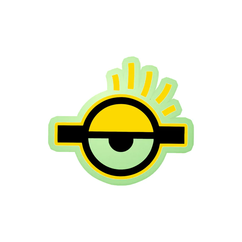 Despicable Me - Minion Eye - Glow in the Dark Vinyl Sticker - Custom Size