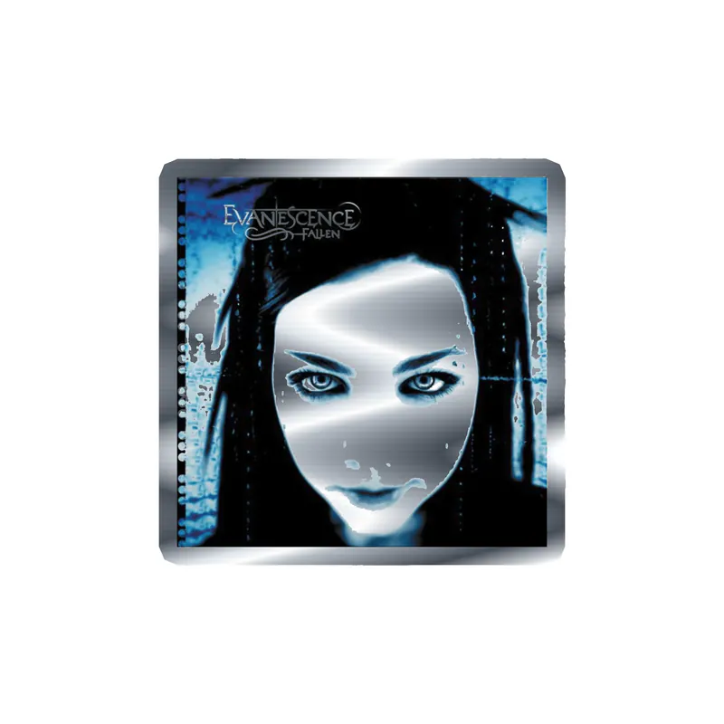 Evanescence - Fallen Album Cover - Silver Chrome Vinyl Sticker - Custom Size